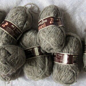 7 Skeins Scheepjes Estoril Yarn Color Gray, 50g each, made in Holland